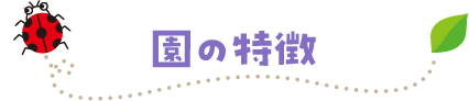 園の特徴